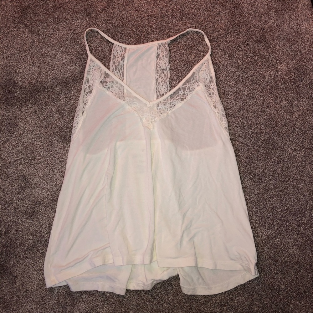 white lace camisole